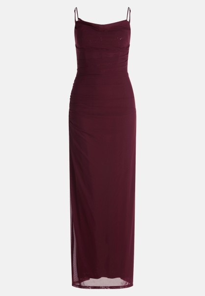 Vera Mont Abendkleid mit Spitzeneinsatz