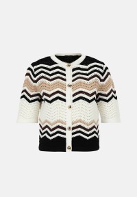 zero Strickjacke mit Zickzackmuster | Betty Barclay