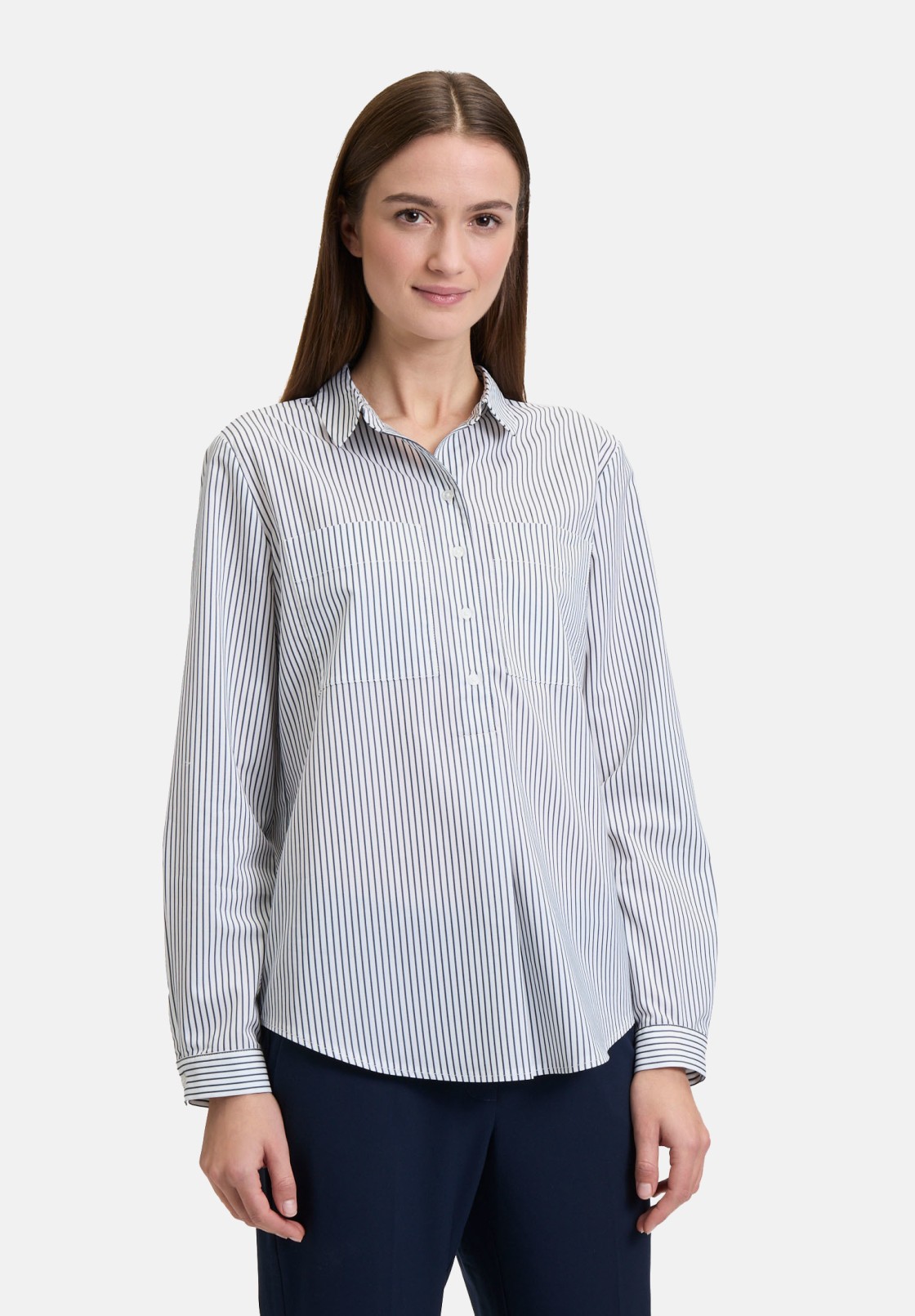 BETTY & CO Langarm-Bluse mit Streifen