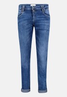 Cartoon Boyfriend-Hose mit Nieten