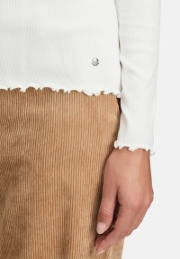 BETTY & CO Langarm-Shirt mit Rippenstruktur