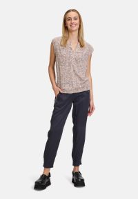 Cartoon Casual-Bluse mit Muster