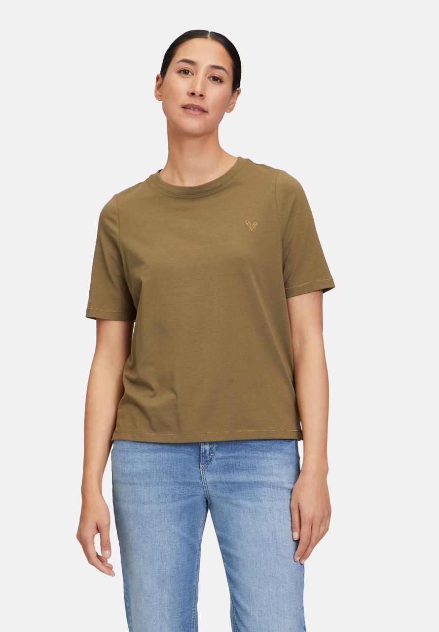 Cartoon Casual-Shirt mit Rundhalsausschnitt