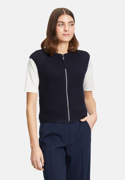 Betty Barclay Grobstrickjacke ohne Arm