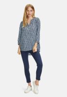 Cartoon Casual-Bluse mit Muster