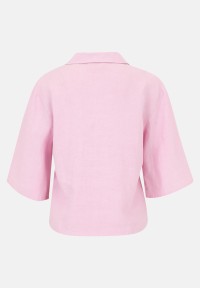 Cartoon Leinenbluse mit Kragen