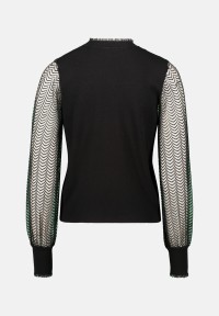 zero Pullover mit transparenten Ärmeln | Betty Barclay
