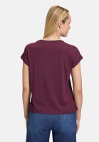 Cartoon Rundhals-Shirt mit Ärmelaufschlag