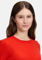 Cartoon Kaschmir-Pullover mit Rundhalsausschnitt