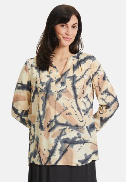 Cartoon Casual-Bluse mit Muster