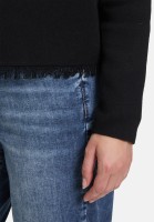 Cartoon Strick-Cardigan mit Fransen
