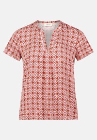 Cartoon Blusenshirt mit Rüschen