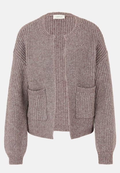 Cartoon Strick-Cardigan mit Taschen