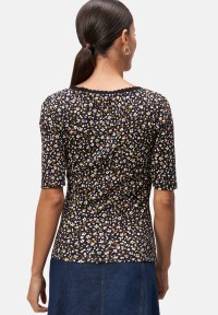 zero Blumenshirt mit Wellensaum | Betty Barclay