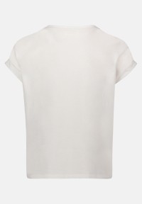 Cartoon Printshirt mit Ärmelaufschlag