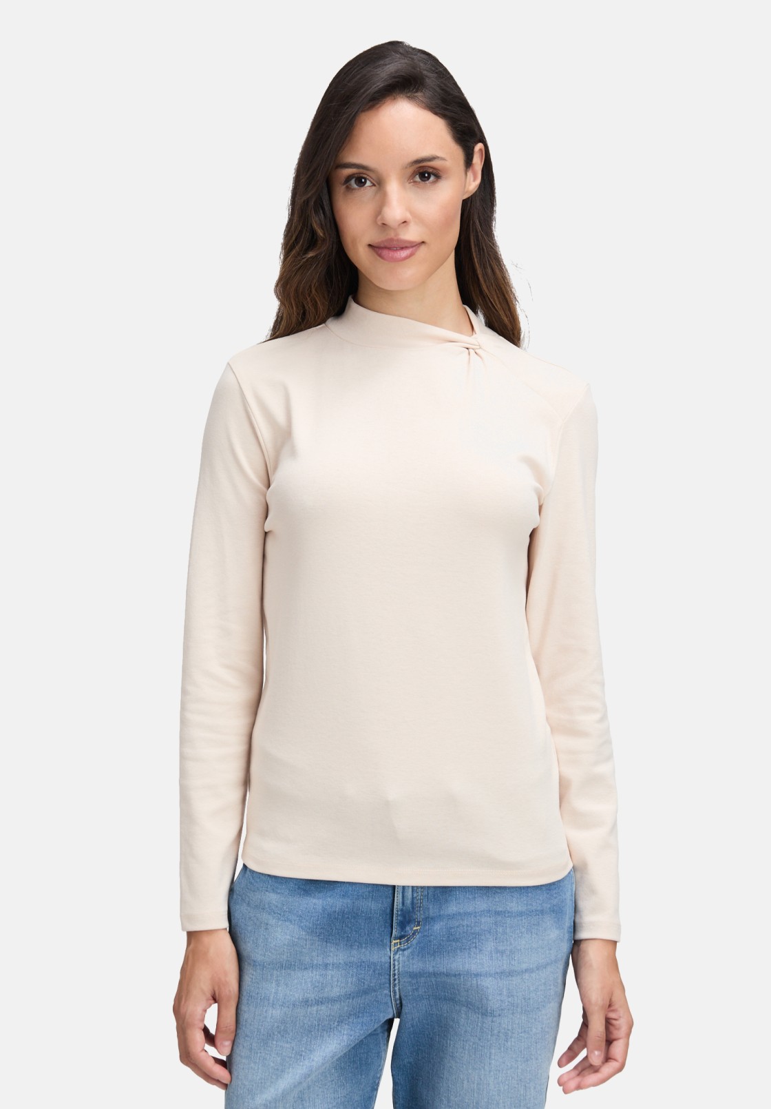 Cartoon Langarm-Shirt mit Kragen