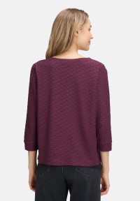 BETTY & CO Strukturshirt mit Rundhalsausschnitt