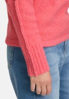 Cartoon Strickpullover mit Fledermausärmeln