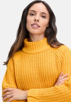 Cartoon Strickpullover mit Stehkragen
