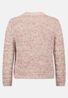 Cartoon Strick-Cardigan mit Rundhalsausschnitt