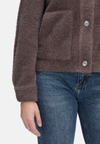 Cartoon Casual-Jacke mit aufgesetzten Taschen