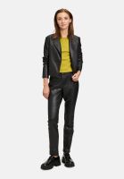 Cartoon Blazer-Jacke mit offenem Saum