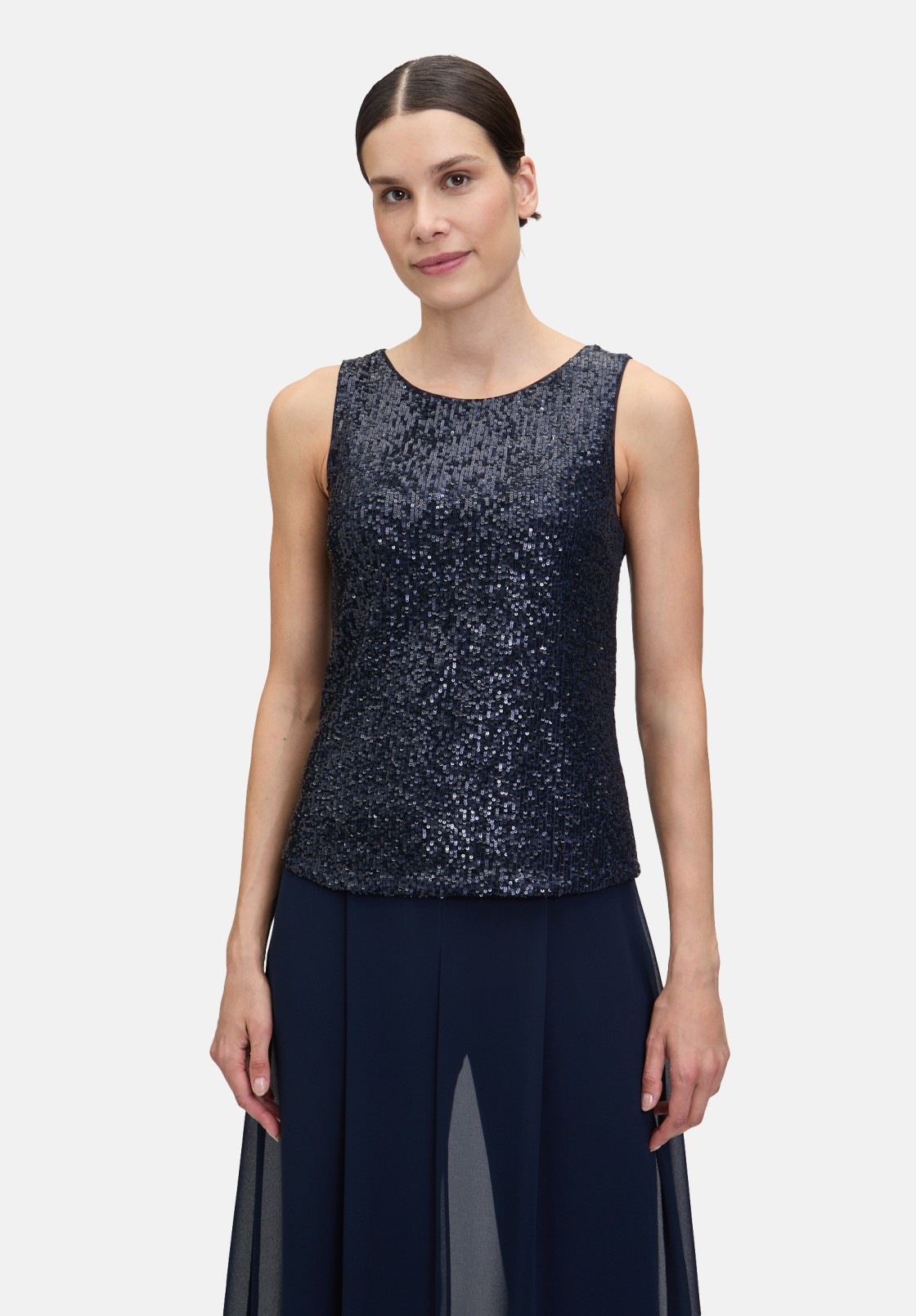 Vera Mont Pailletten-Top ohne Arm