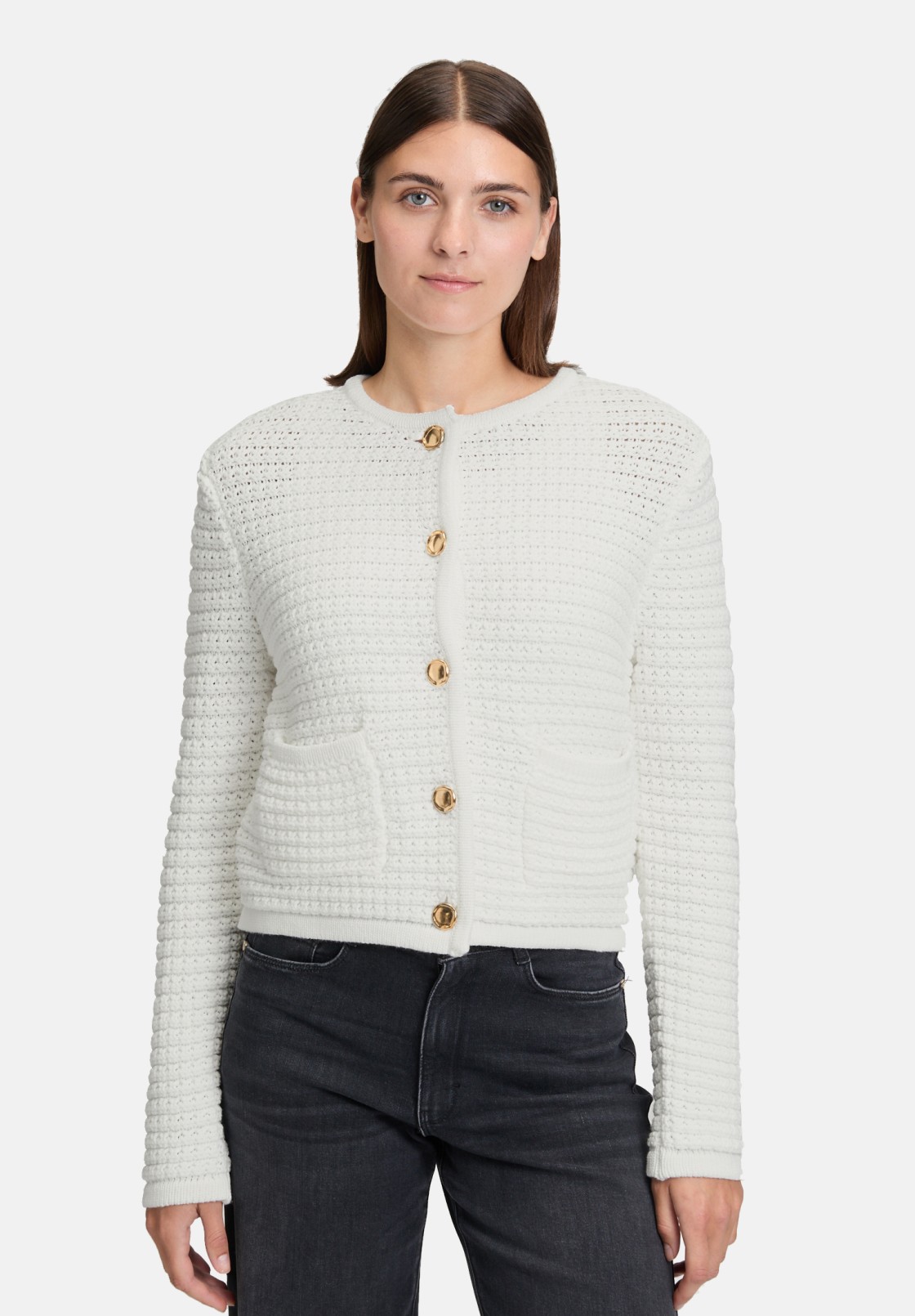 BETTY & CO Strick-Cardigan mit Knopfleiste
