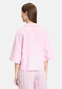 Cartoon Leinenbluse mit Kragen