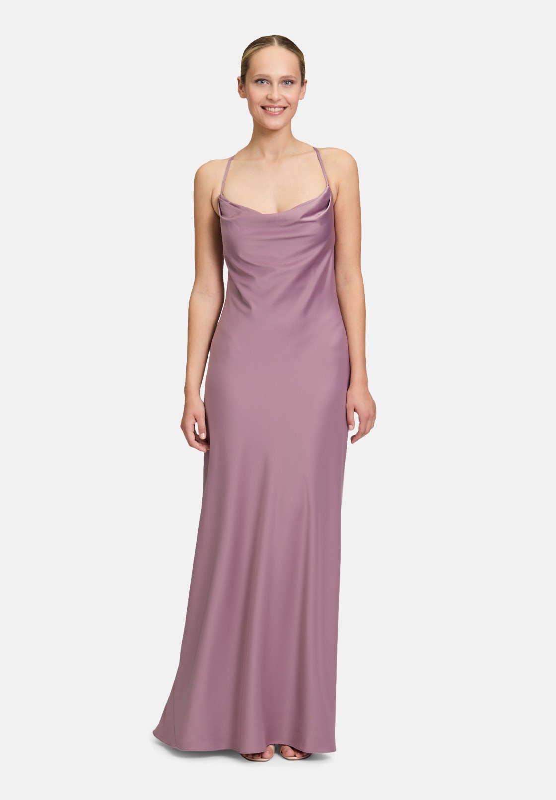 Vera Mont Abendkleid mit Wasserfallausschnitt