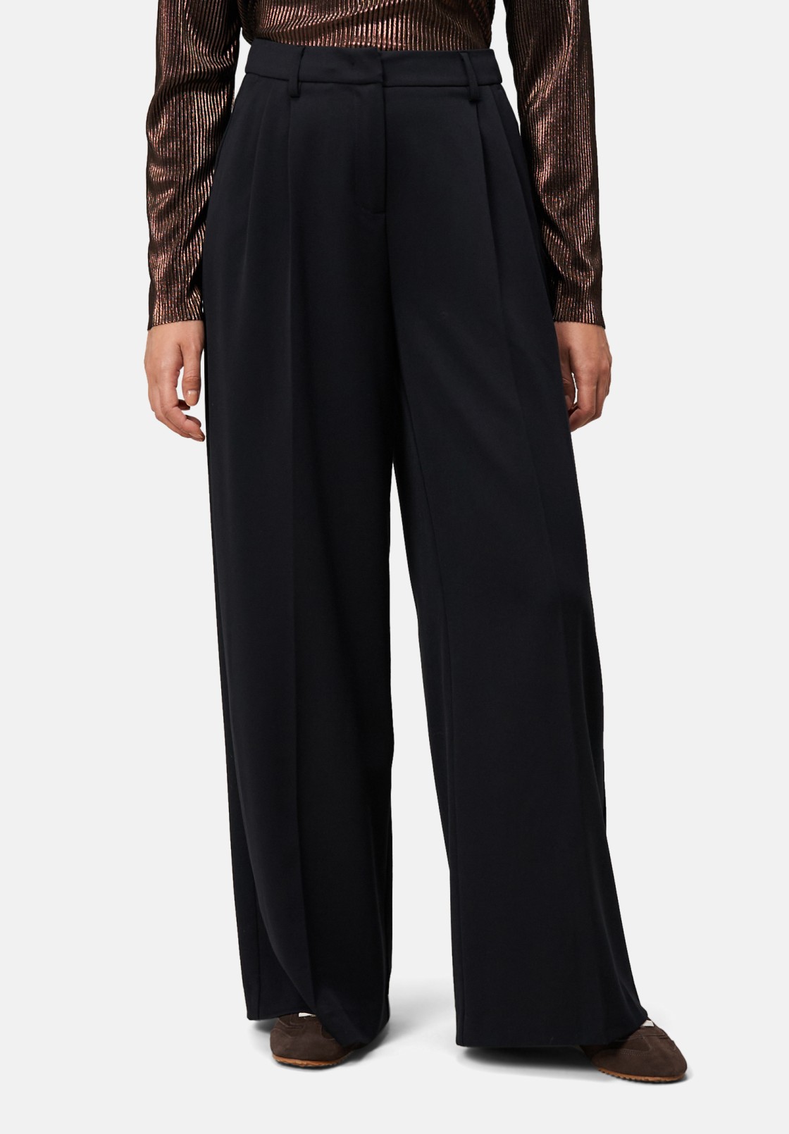 zero Bundfaltenhose aus Viskose-Mix 32 Inch | Betty Barclay