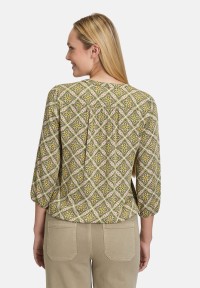 Cartoon Casual-Bluse mit Muster