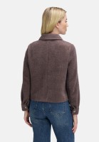 Cartoon Casual-Jacke mit aufgesetzten Taschen