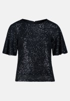 Vera Mont Pailletten-Bluse mit Flügelärmeln