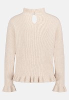 Cartoon Strickpullover mit Stehkragen