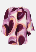 Cartoon Casual-Bluse mit Muster
