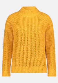 Cartoon Strickpullover mit Stehkragen