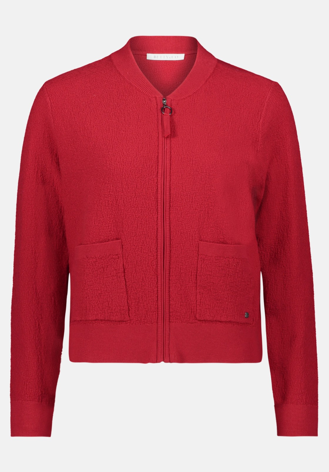 BETTY & CO Strick-Cardigan mit Reißverschluss
