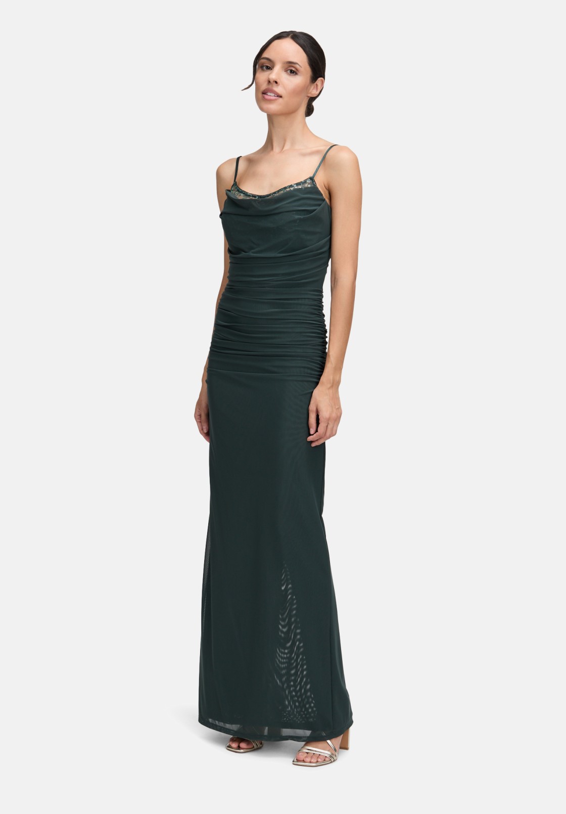 Vera Mont Abendkleid mit Spitzeneinsatz