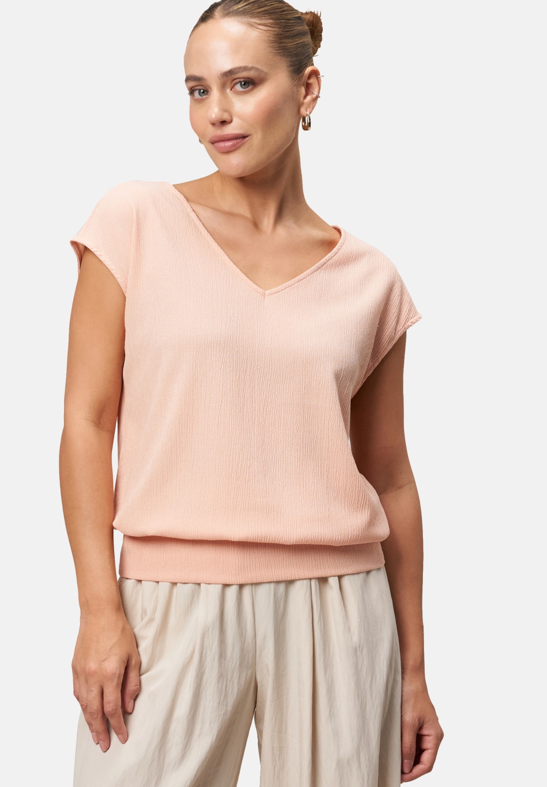 zero Plissee-Shirt mit V-Ausschnitt | Betty Barclay