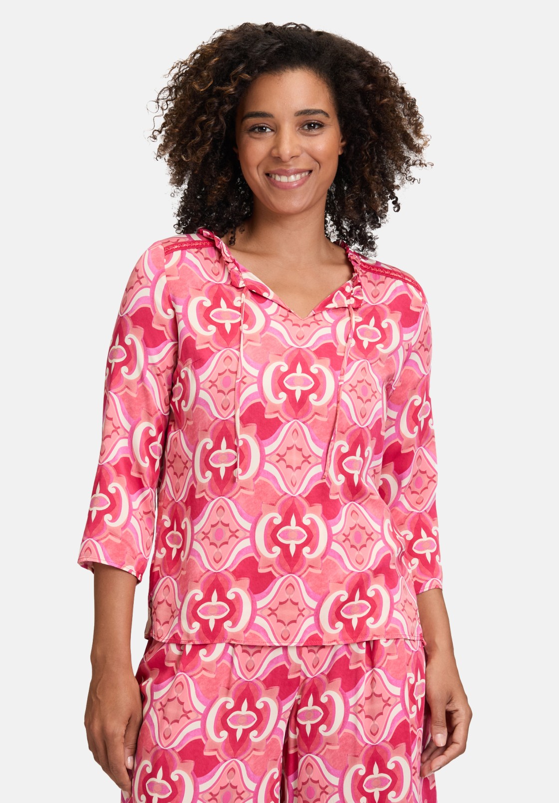 Cartoon Casual-Bluse mit Rüschen