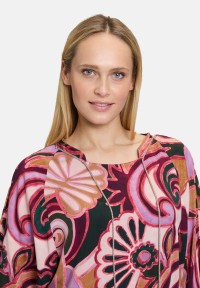 Cartoon Casual-Bluse mit Muster