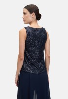 Vera Mont Pailletten-Top ohne Arm