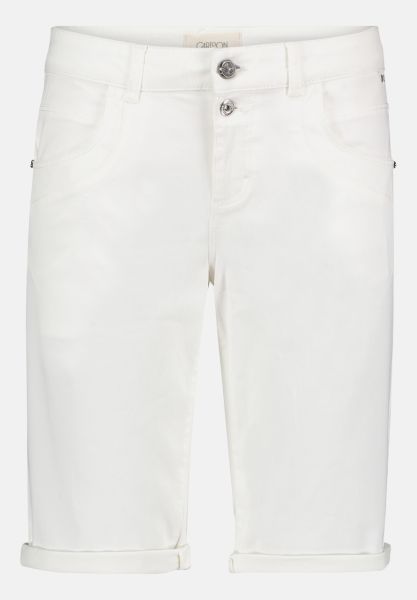 Cartoon Jeans-Shorts mit Stickerei