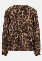 Cartoon Casual-Bluse mit Muster