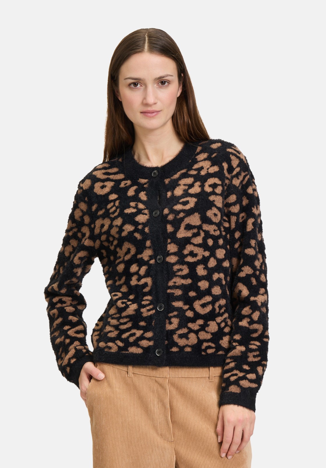 BETTY & CO Strick-Cardigan mit Jacquard