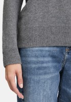 Cartoon Kaschmir-Pullover mit Rundhalsausschnitt