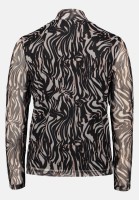BETTY & CO Mesh-Shirt mit Stehkragen