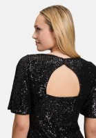 Vera Mont Pailletten-Bluse mit Flügelärmeln
