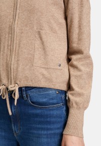 BETTY & CO Strick-Cardigan mit Reißverschluss